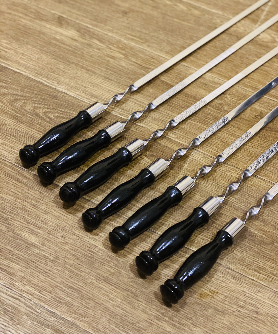 Шампура с деревянной ручкой, ручная работа (3 мм) (ID#1338517682), цена ...