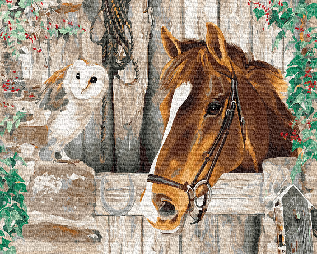 Картина за номерами 40х50 см Brushme Друзі тварини (GX 34399), фото 1