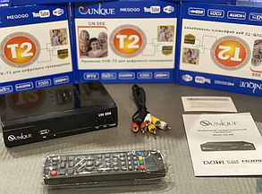 Цифровой ресивер UNIQUE U006 metal Приставка Т2 Цифровой ТВ тюнер MEGOGO DVB T2 с IPTV, Wi-Fi, Youtube, USB