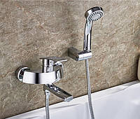 Змішувач для ванни Lamber 1345 c коротким носом поворотним