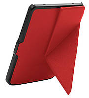 Чехол PocketBook 614 Basic 2/3 (Plus) красный трансформер полиуретановый - обложка Origami