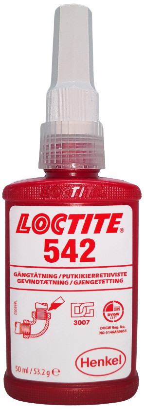 Loctite 542 Анаеробний ущільнювач і фіксатор різі для різі з дрібним кроком, фото 1