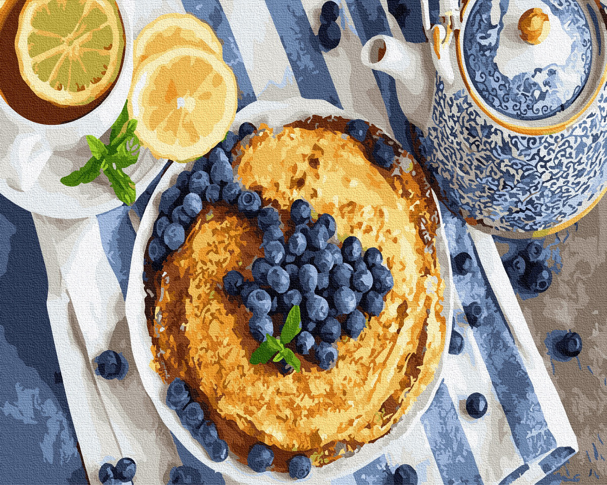 Картина за номерами 40х50 см Brushme Млинці з лохиною (GX 31031), фото 1