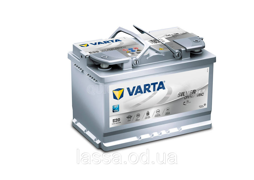 Акумулятор VARTA SD 6СТ-70 (0) AGM Start-stop Е39