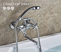 Змішувач для ванни Lamber 13345 c коротким носом поворотним