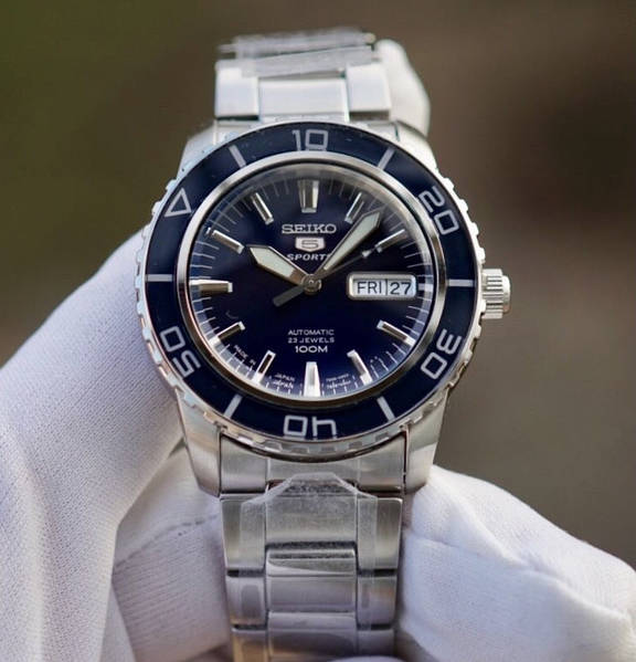 Seiko 5 SNZH53J1 Automatic Blue Dial MADE IN JAPAN Dealer Time 0502436195