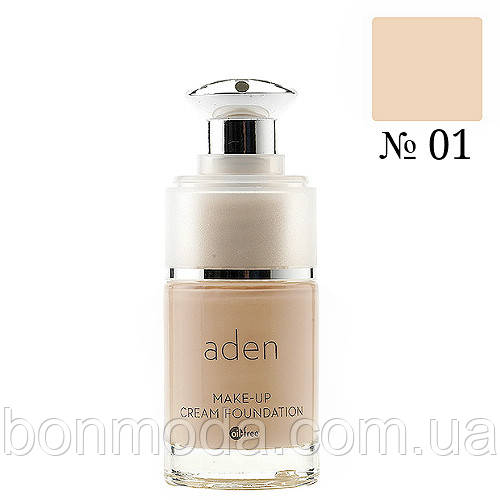 Aden Cream foundation Стійкий тональний крем No 01