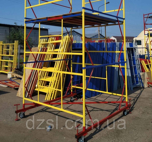Вишка-тура будівельна, риштовка з настилом 2.0 х 2.0 (м) 11+1, фото 1