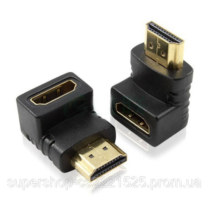 Перехідник кутовий HDMI (M)/HDMI(F), DL-1336 B6341 - фото 1 - id-p191536064