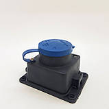 Каучукова настінна розетка із заземленням і кришкою EH-2156 Garant, фото 2