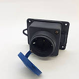 Каучукова настінна розетка із заземленням і кришкою EH-2156 Garant, фото 6