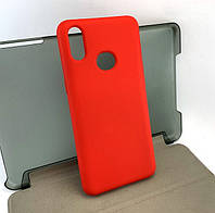 Чехол для Samsung A10s, A107 накладка бампер противоударный Avantis Silicone Case силиконовый красный