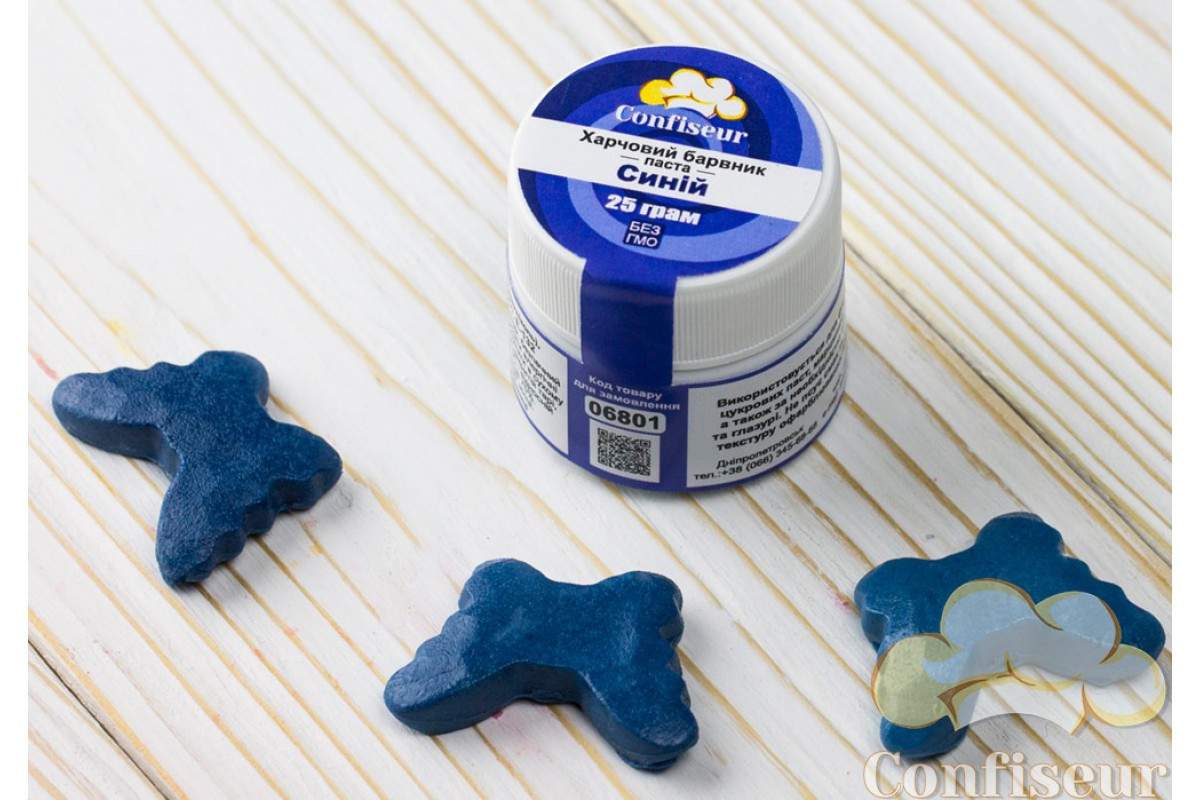 Барвник гелевий паста Confiseur Синій, фото 1