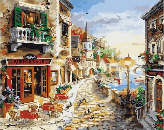 Картина за номерами 40х50 см Brushme Казкова вулиця (GX 7233), фото 1