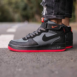 Кросівки чоловічі чорні Nike Air Force 1 High (00910)