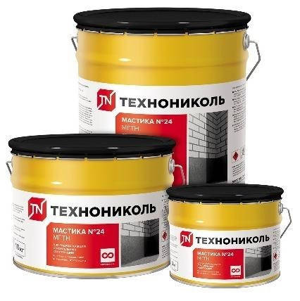 Мастика гідроізоляційна ТЕХНОНІКОЛЬ №24 (МГТН) , 20кг, фото 2