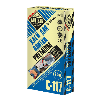 КЛЕЙ ДЛЯ ПЛИТКИ ARTISAN С-117 PREMIUM , 25кг, фото 2