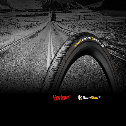 Велосипедна покришка шина Continental Grand Prix 4 Season 28" | 700 x 23C чорна, складна, skin BlackEdition, фото 4