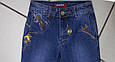Оригінальні прямі жіночі джинси з вишивкою 27 розмір, фото 2