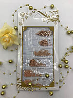 Набір металевих бульйонок Золото різного розміру