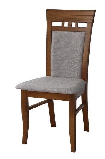 Стілець дерев'яний для кухні Ессен Fusion Furniture, колір горіх тканина Амелі какао