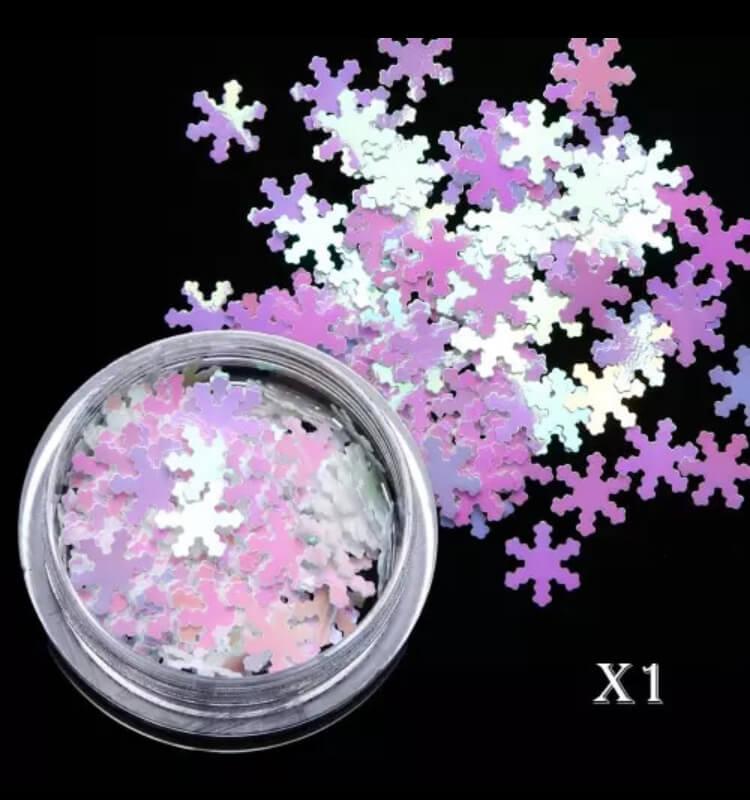 Сніжинки голографік Х1, фото 1