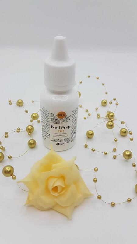 Nila Nail Prep, засіб 3в1 30 мл (знежирення, дегідрація та зняття липкого шару)