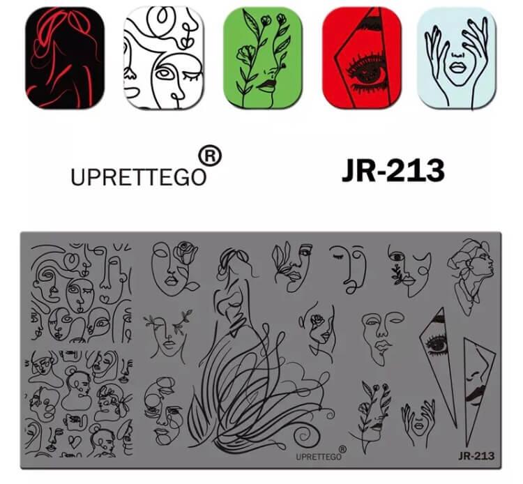 Пластина для стемпінгу jr-213, фото 1