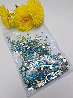 Камені різного розміру Аквамарин 1440 шт.