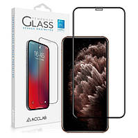 Защитное стекло ACCLAB Full Glue для Apple iPhone 11 Pro Max / iPhone XS Max - Black