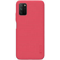 Пластиковый чехол NILLKIN Frosted Shield для Xiaomi Poco M3 - Red