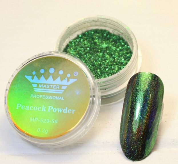 Голографічна втирка Master Peacock Powder 592-5