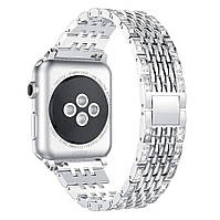 Ремешок Deexe Diamond для Apple Watch 38 / 40 / SE 40 / 41 mm - Silver