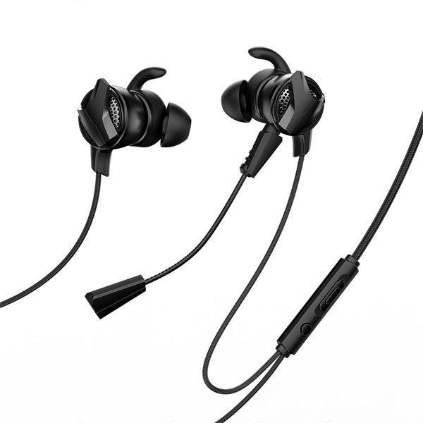Навушники вакуумні з мікрофоном Baseus GAMO Wired Earphone H15 Чорний (NGH15-01)