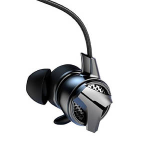 Навушники вакуумні з мікрофоном Baseus GAMO Wired Earphone H15 Чорний (NGH15-01), фото 3