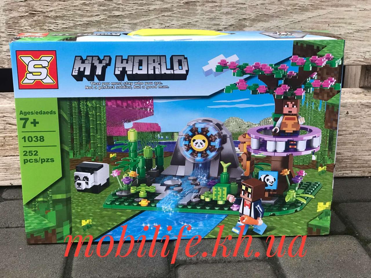 Конструктор Майнкрафт Minecraft дет252/Конструктор my world "Водяний Млин"/Висока Якість/