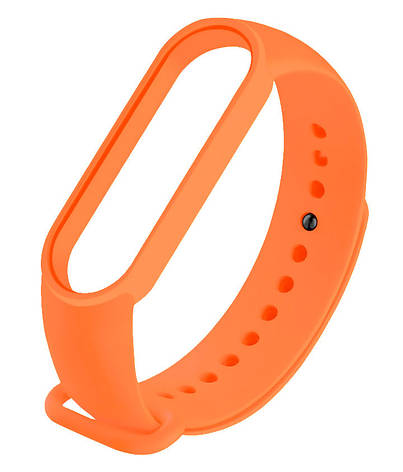 Ремінець NZY для Xiaomi Mi Band 5 Силікон Оранжевий/ Bright Orange (064293), фото 1