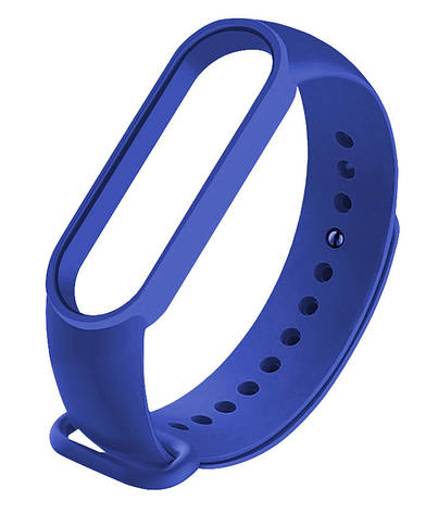 Ремінець NZY для Xiaomi Mi Band 5 Силікон Синій/ Shiny blue (064231), фото 1