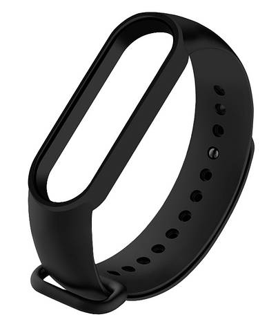 Ремінець NZY для Xiaomi Mi Band 5 Силікон Чорний (916197), фото 1