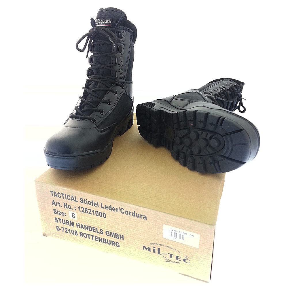 Берцы ботинки MIL-TEC TACTICAL STIEFEL Black 12821000 - фото 5 - id-p69424390