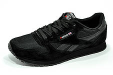 Reebok Classic Leather Black Кросівки чоловічі чорні, фото 3