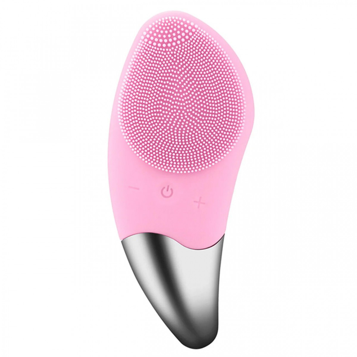 Електрична силіконова щітка-масажер для обличчя Sonic Facial Brush 3088 Рожева