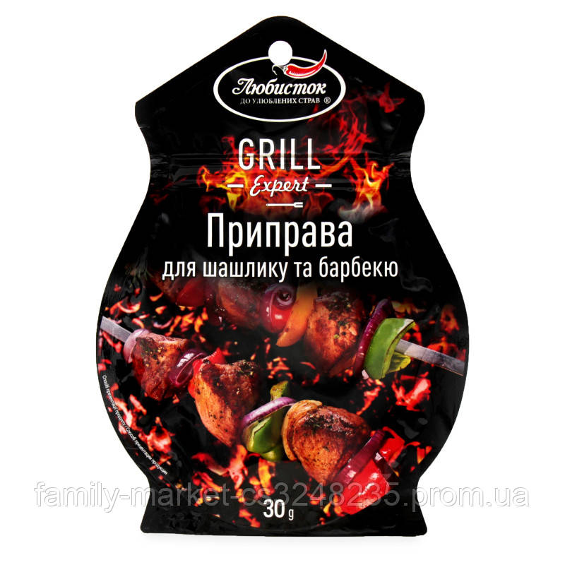 Приправа Grill Expert 30г для шашлику і барбекю (Любисток)