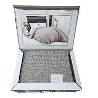 Покрывало плед вафельный серый Maison Dor на двуспальную кровать 240х260 из хлопка