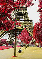 Алмазная Мозаика SHLab Эйфелева Башня Парижа Вышивка Камнями SH-18965 30x40 см (Полная Выкладка)