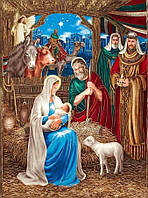 Алмазная Мозаика SHLab Рождество Христово Набор Вышивки Камнями SH-18964 30x40 см (Полная Выкладка)
