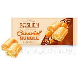Шоколад "Рошен" 85г білий пористий карамель (4823077626258)