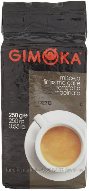 Кава Gimoka молотый 250г Macinato черная (800301000916)