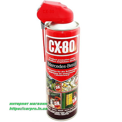 Мастило універсальна проникаюча спрей СХ-80 DUO SPRAY секрет в трубочці, фото 2