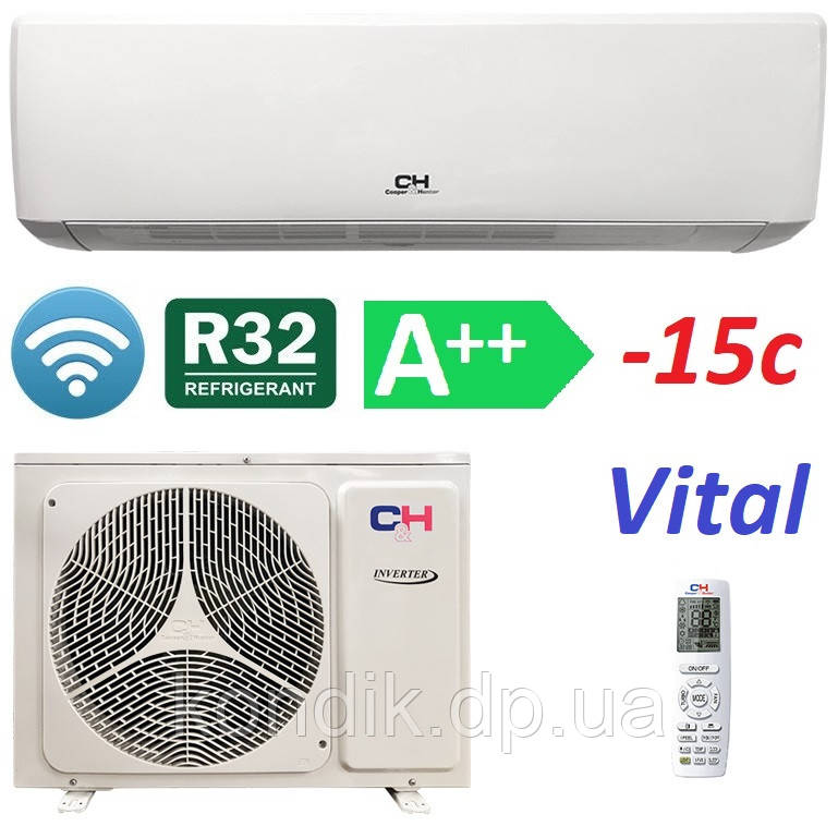 Кондиціонер Cooper&Hunter CH-S07FTXF2-NG VITAL INVERTER R32